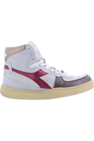 Diadora Femme, Chaussures, Multicolore, Taille: 41 EU Basket Baskets Métal Blanc/Violet
