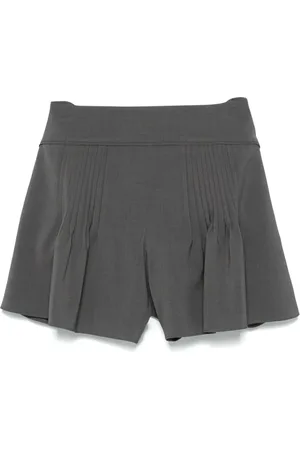 Low Classic Femme, Shorts, Gris, Taille: 40 FR Pantalon Anthracite avec Détails Pintuck
