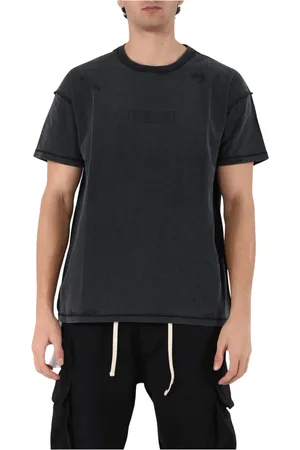Purple Brand Homme, Tops, Noir, Taille: 2XL T-shirt en Coton Noir Oversize Jersey