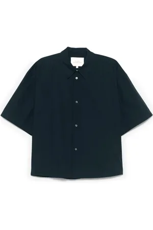 STUDIO NICHOLSON Homme, Chemises, Bleu, Taille: XL Chemise Bleue Manches Courtes