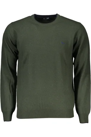 HARMONT&BLAINE Homme, Pulls, Vert, Taille: XL Pull Homme Vert Col V