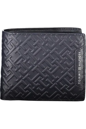 Tommy Hilfiger Homme, Accessoires, Bleu, Taille: ONE Size Portefeuille Homme Bleu Impression Contrastée