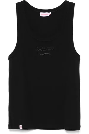 Charles Jeffrey Loverboy Homme, Tops, Noir, Taille: L Débardeur Noir sans Manches Dos Nageur