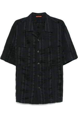 BARENA Homme, Chemises, Noir, Taille: S Chemise Noire à Boutons et Poches