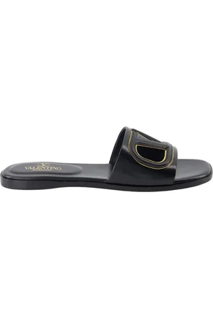 VALENTINO GARAVANI Femme, Chaussures, Noir, Taille: 38 EU Mules en Cuir VLogo
