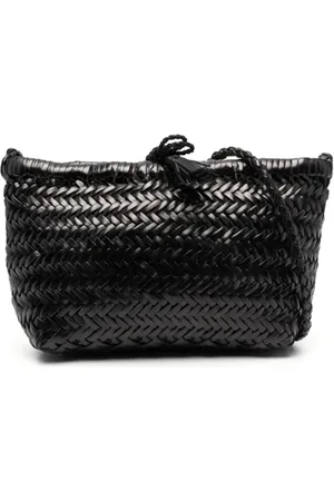 Dragon Diffusion Femme, Sacs, Noir, Taille: ONE Size Sac à Bandoulière en Cuir Tressé
