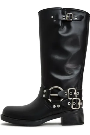 CESARE GASPARI Femme, Chaussures, Noir, Taille: 36 EU Bottes en Cuir Lily - Noir