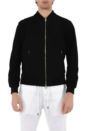 DFOUR Homme, Vestes, Noir, Taille: L Bomber en Cuir Slim Fit