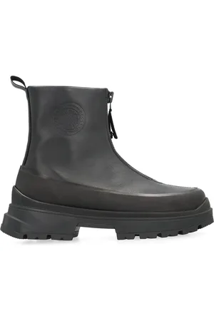 Canada Goose Femme, Chaussures, Noir, Taille: 38 EU Bottines en cuir avec fermetures éclair avant