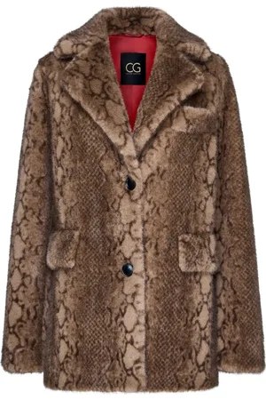 CESARE GASPARI Femme, Vestes, Brun, Taille: 42 FR Faux Fur & Shearling Vestes