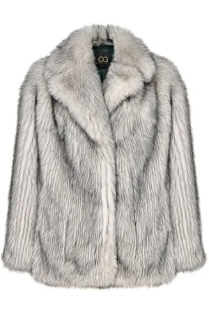 CESARE GASPARI Femme, Vestes, Blanc, Taille: 42 FR Faux Fur & Shearling Vestes