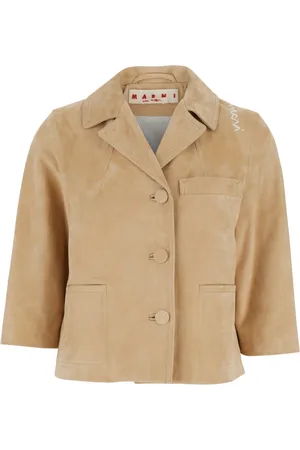 Marni Femme, Vestes, , Taille: 40 FR Veste à Boutonnage Simple avec Revers Cran