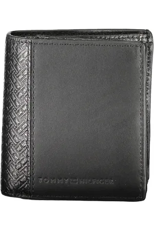 Tommy Hilfiger Homme, Accessoires, Noir, Taille: ONE Size Portefeuille Homme Noir Détails Contrastants