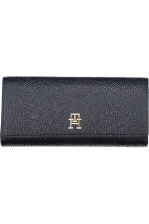 Tommy Hilfiger Femme, Accessoires, Bleu, Taille: ONE Size Portefeuille Femme Bleu avec Fermeture à Glissière et à Pression
