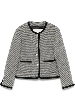 DUNST Femme, Vestes, Noir, Taille: 40 FR Veste Noire à Boutons avec Poches