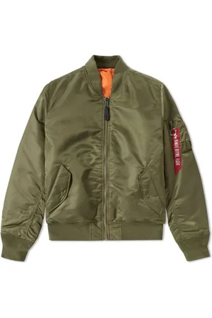 Alpha Industries Homme, Vestes, Vert, Taille: S Bomber Classique Ma-1 Vert