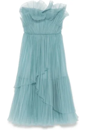 Costarellos Femme, Robes, Bleu, Taille: 40 FR Robe en Maille Bleu Aqua