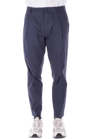 Dondup Homme, Pantalons, Bleu, Taille: W31 Pantalon Bleu avec Fermeture Éclair et Bouton