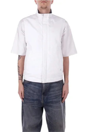 Paul & Shark Homme, Vestes, Blanc, Taille: M Gilet Yachting Blanc avec Fermeture Éclair