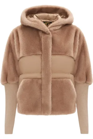 CESARE GASPARI Femme, Vestes, , Taille: 42 FR Oversized Faux Fur Jacket