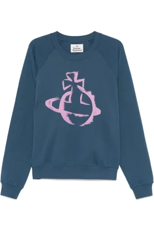 Vivienne Westwood Homme, Sweatshirts et sweats à capuche, Bleu, Taille: S Indigo Crew Neck Sweater