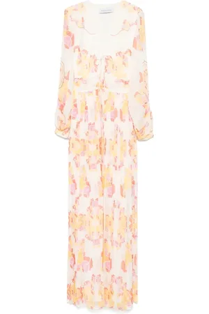 RAQUEL DINIZ Femme, Robes, Multicolore, Taille: 38 FR Robe Blanche avec à l