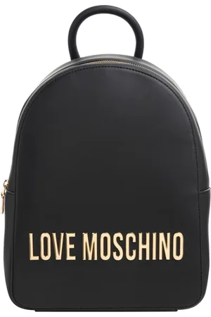 Moschino Femme, Sacs, Noir, Taille: ONE Size Sac à dos élégant avec lettrage et logo