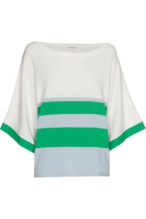 Marie Méro Femme, Pulls, Multicolore, Taille: 42 FR Pull à Rayures à Col Bateau