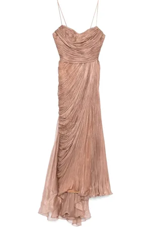 MARIA LUCIA HOHAN Femme, Robes, Rose, Taille: 40 FR Robe Rose avec Corsage Renforcé et Fente Latérale