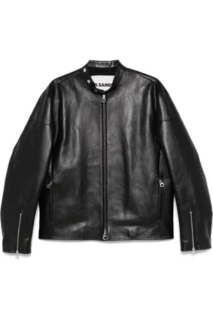Jil Sander Homme, Vestes, Noir, Taille: L Veste noire à fermeture éclair avec poches