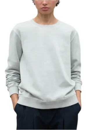 ECOALF Femme, Sweatshirts et sweats à capuche, Gris, Taille: 38 FR Sweat en Coton Biologique avec Détails Côtelés