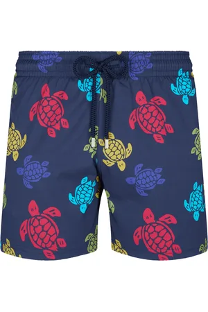 Vilebrequin Homme, Maillots de bain, Multicolore, Taille: L Short de bain élastique coloré avec motif tortue