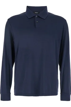 THEORY Homme, Tops, Bleu, Taille: 2XL Polo Bleu avec Col Classique