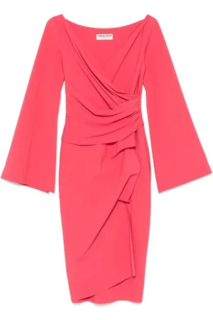 CHIARA BONI Femme, Robes, Rose, Taille: 46 FR Robe Pêche Drapée