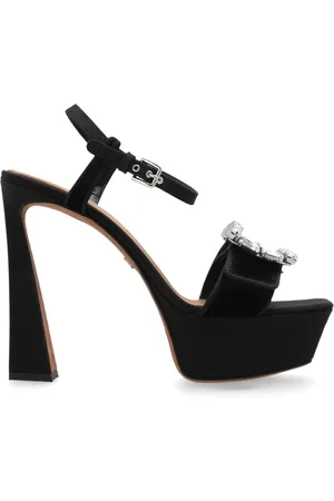 Dolce & Gabbana Femme, Chaussures, Noir, Taille: 36 EU Sandales à plateforme