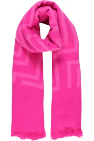 ONLY Femme, Accessoires, Rose, Taille: ONE Size Écharpe Géométrique à Franges Accessoire d