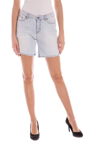 GANT Femme, Shorts, Bleu, Taille: W26 Shorts en coton élés