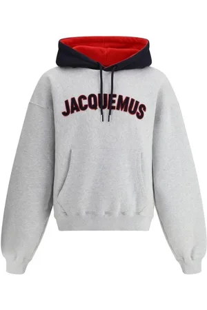 Jacquemus Homme, Sweatshirts et sweats à capuche, Gris, Taille: L Sweat à Capuche Baseball Gris Chiné