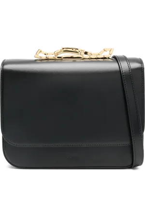 SACAI Femme, Sacs, Noir, Taille: ONE Size Sac Bandoulière Noir avec Rabat