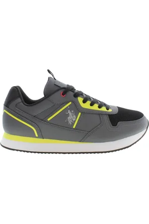 U.S. Polo Assn. Homme, Chaussures, Multicolore, Taille: 44 EU Baskets sportives grises avec logo