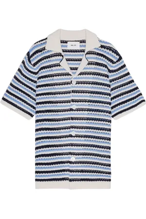 NN.07 Homme, Chemises, Bleu, Taille: S Chemises Bleues Henry SS 6636