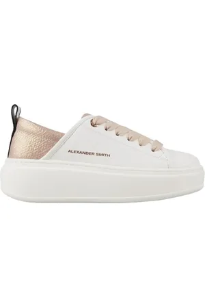 Alexander Smith Femme, Chaussures, Blanc, Taille: 38 EU Eco-Wembley High Woman Nude