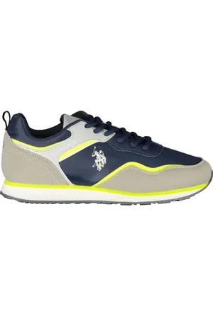 U.S. Polo Assn. Femme, Chaussures, Multicolore, Taille: 39 EU Baskets Bleue avec Détails Sportifs