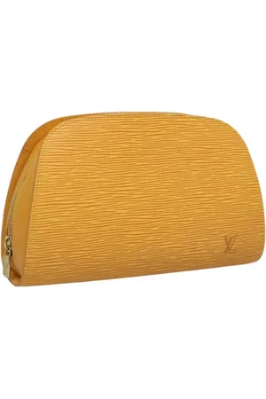 LOUIS VUITTON Femme, Pre-owned, Jaune, Taille: ONE Size Pre-owned Cuir trousses-de-toilette