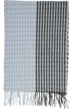 ONLY Femme, Accessoires, Bleu, Taille: ONE Size Écharpe Mode Motif Géométrique