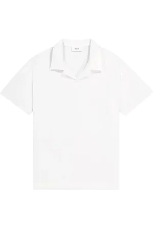 NN.07 Homme, Tops, Blanc, Taille: M Paul Polo Blanc Coton Jersey