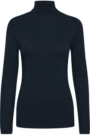 Ichi Femme, Pulls, Bleu, Taille: 36 FR Dolcevita Donna Collection Automne/Hiver Pull