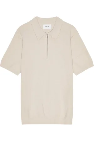 NN.07 Homme, Tops, , Taille: XL Polo à zip Ecru