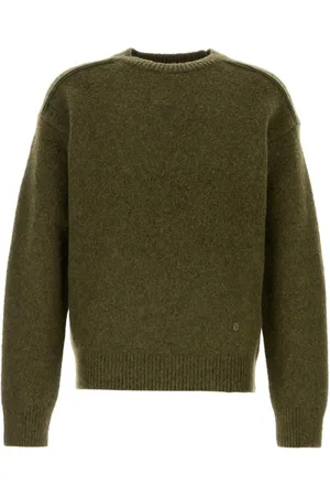 Burberry Homme, Pulls, Vert, Taille: XL Pull en cachemire et laine Manches longues Homme