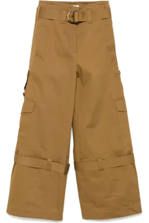ZIMMERMANN Femme, Pantalons, Brun, Taille: 40 FR Pantalon Utilitaire Khaki Ceinturé